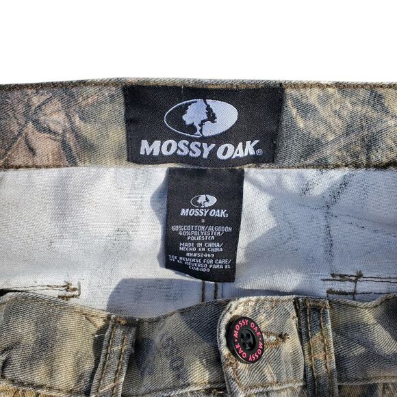 Y2k Camo Pants Mossy Oak Perfect Fade Baggy Pants Pink Accents - Size 5 - Picture 2 of 8